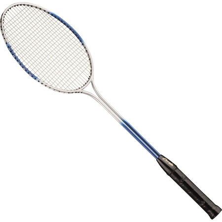 Champion Sports Double Steel Shaft Badminton Racket, Steel/Red CSIBR30